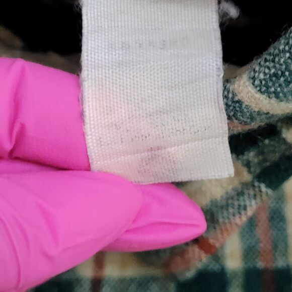 Vintage Woolrich Shadow Plaid Shirt Medium 20x30 Western - Picture 7 of 10